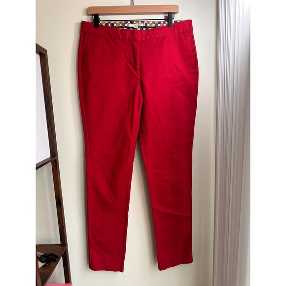 Boden Pants - Boden Red Straight Leg Ankle Pants Women Size 10 Long US